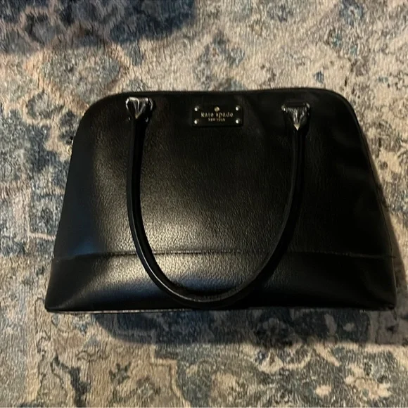 Kate Spade Black Leather Satchel - Picture 2 of 10